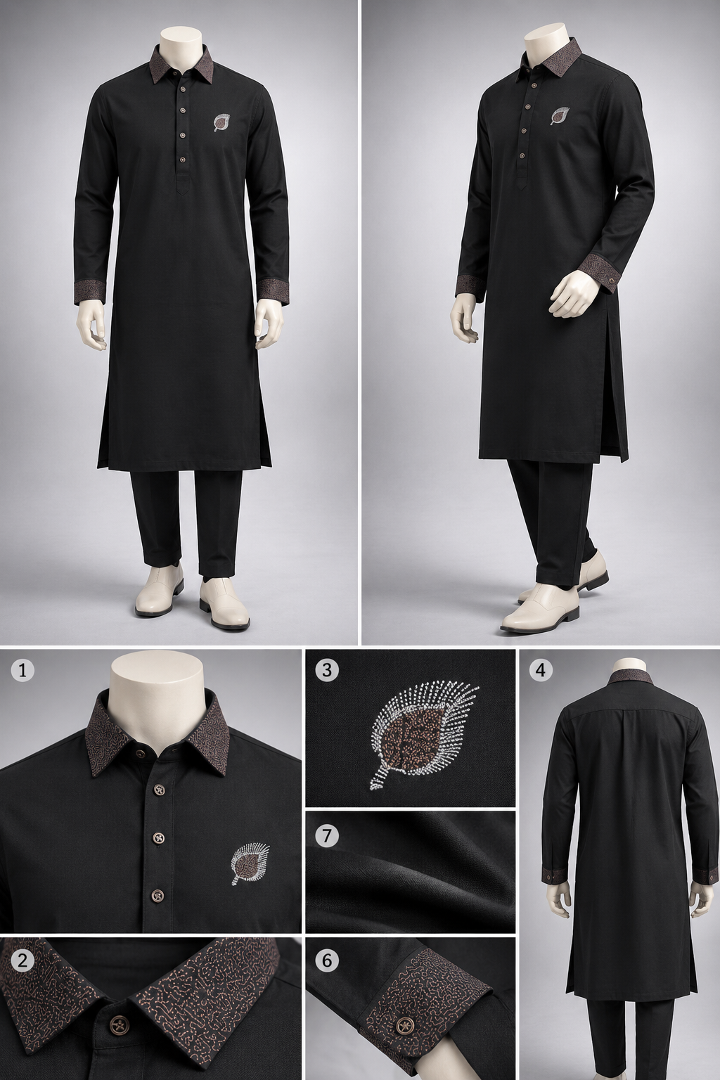 GATSBY Mens Kabli Set KE2602 Black
