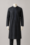 GATSBY Mens Panjabi KE2609 Black