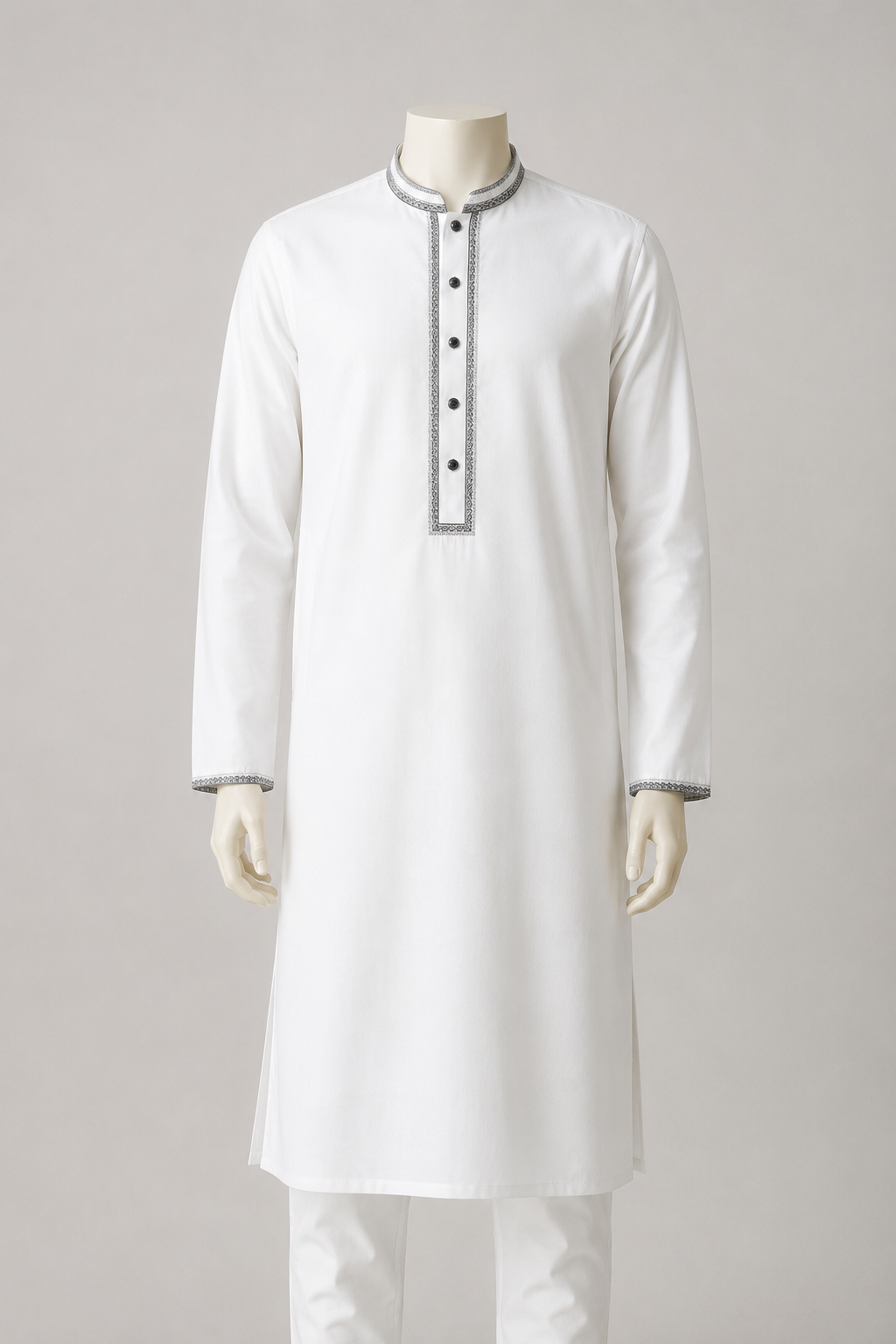 GATSBY Mens Panjabi KE2604 White