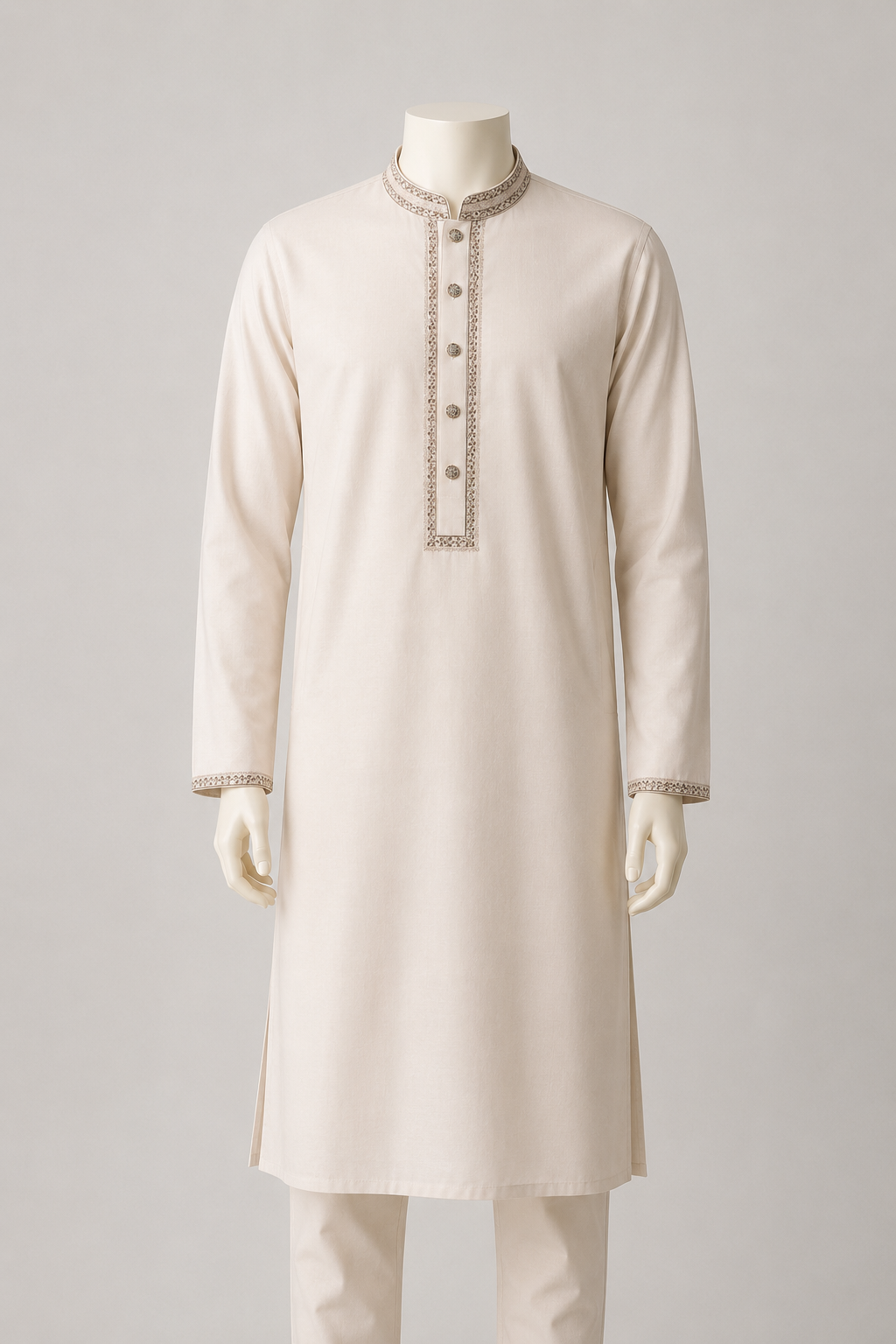 GATSBY Mens Panjabi KE2604 Cream
