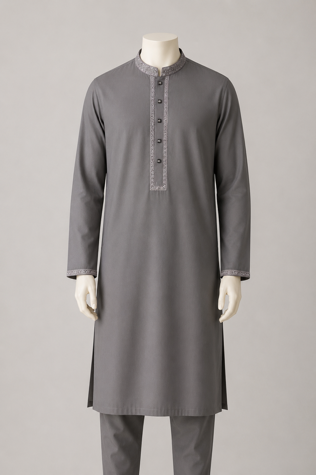 GATSBY Mens Panjabi KE2604 Ash