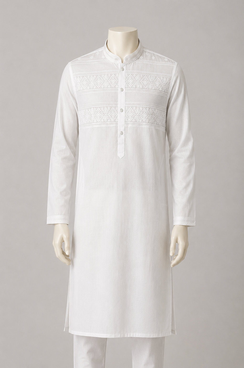 GATSBY Mens Panjabi KES2610 White