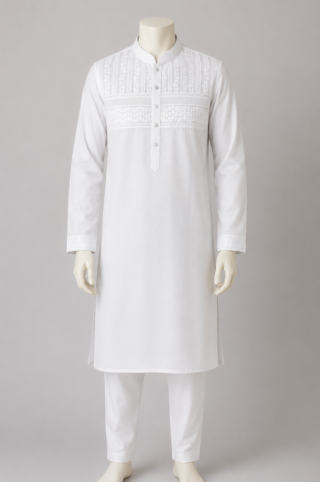 GATSBY Mens Panjabi KET2610 White