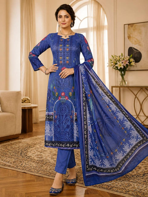 Luxe Botanical Printed Ensemble 3-Piece Set-C461