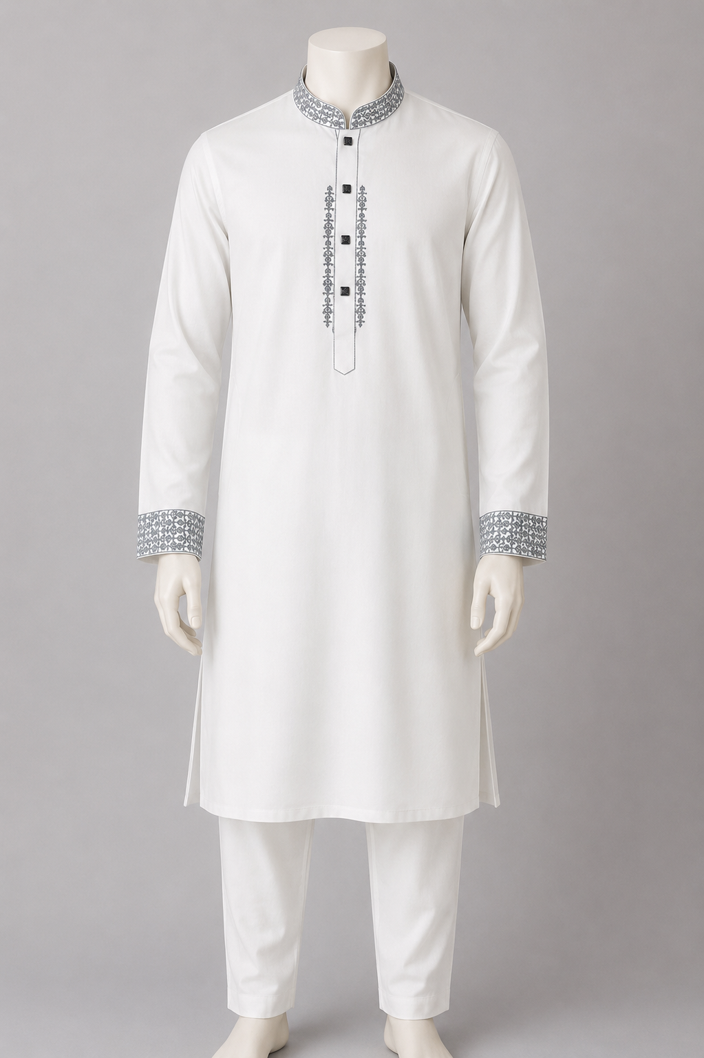 GATSBY Mens Panjabi KE26 White