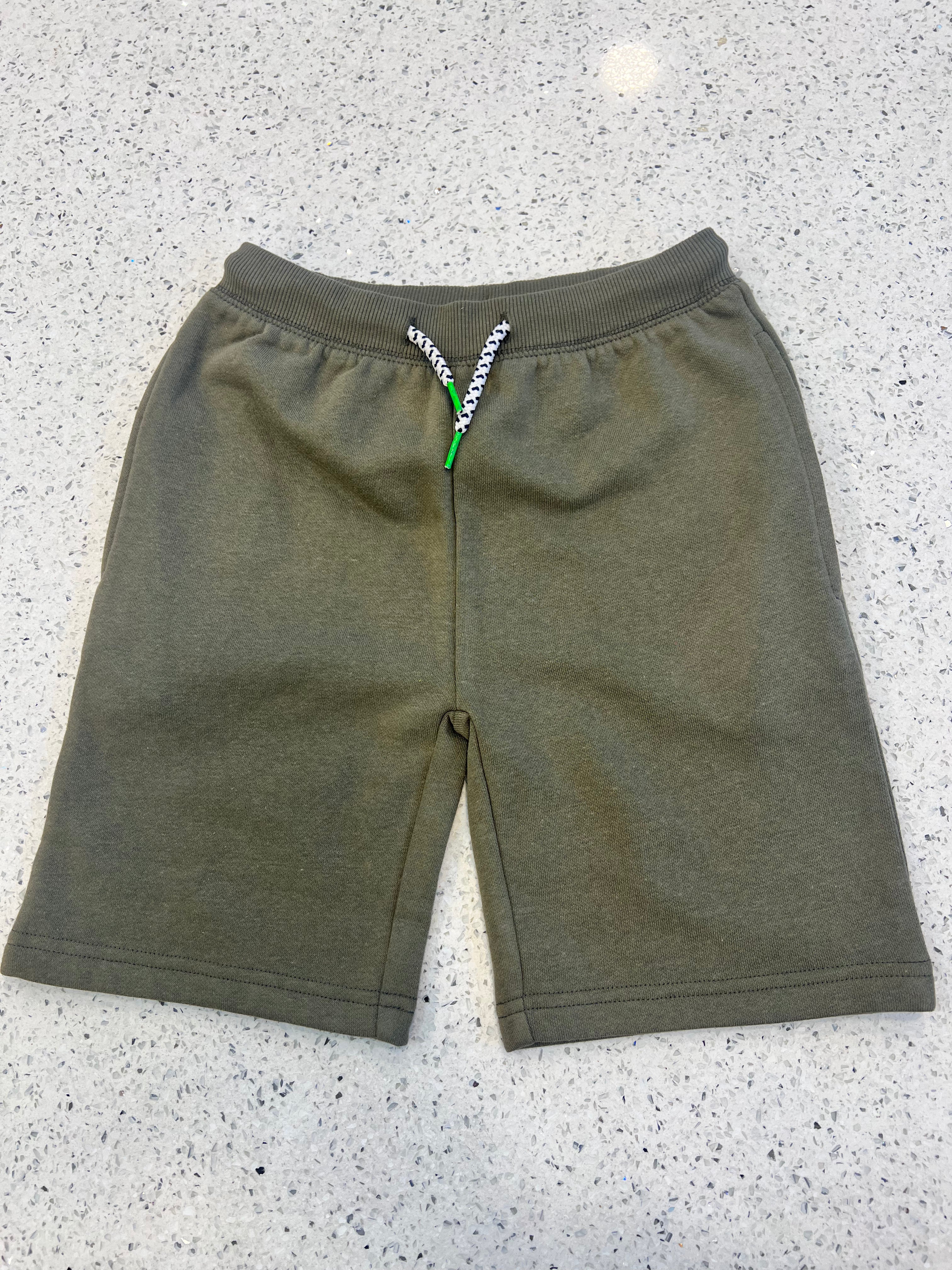Premium Boys Casual Shorts Olive Sage-C463