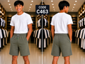 Premium Boys Casual Shorts Olive Sage-C463