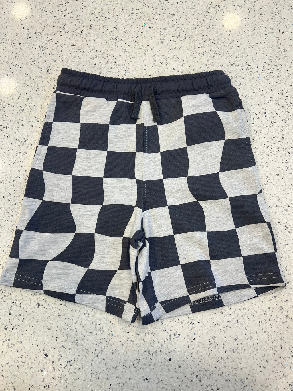 Premium Boys Casual Shorts Mono Checkered-C464