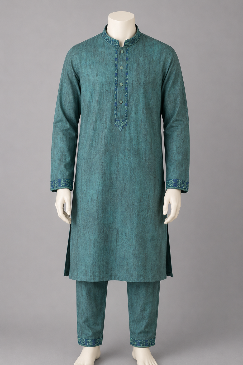 GATSBY Mens Panjabi KE2612 Green