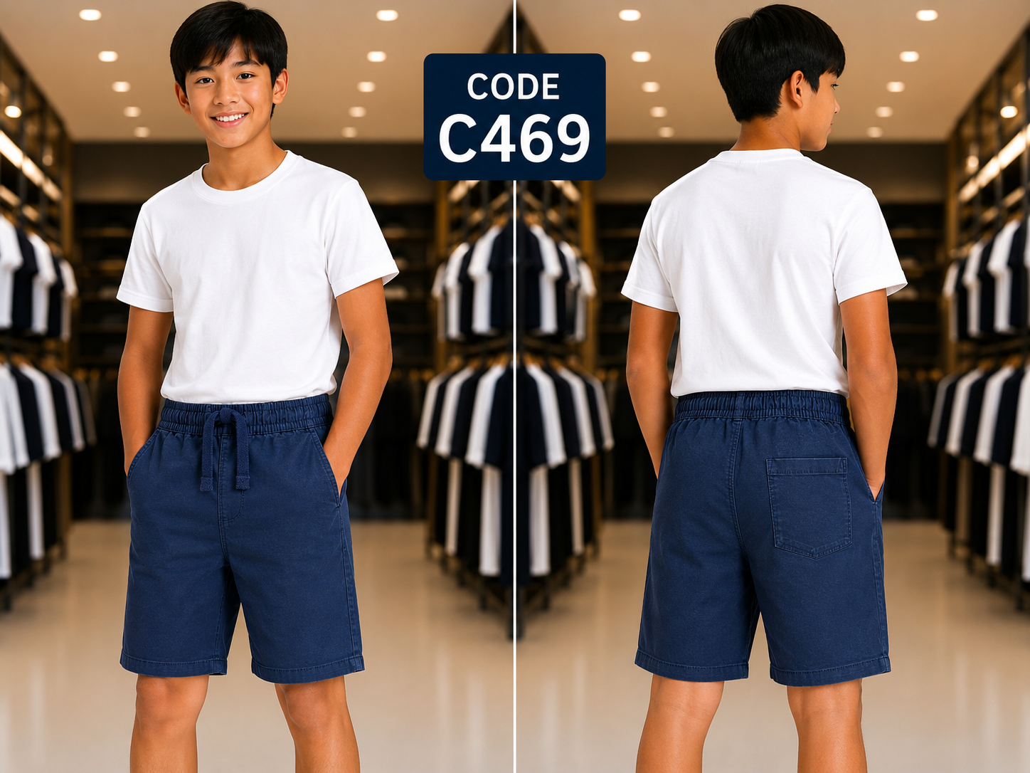 Premium Boys Casual Shorts-C469