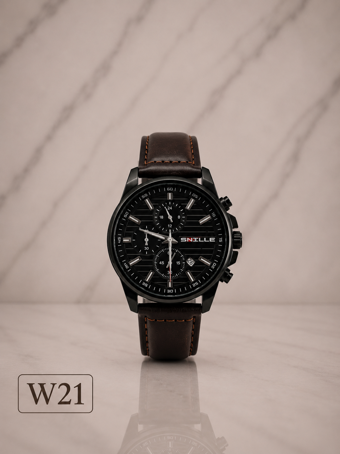 Tokyo Chronograph Leather Watch-W21