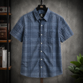 GATSBY MENS S/S SHIRT F_ 32 BLUE TREE