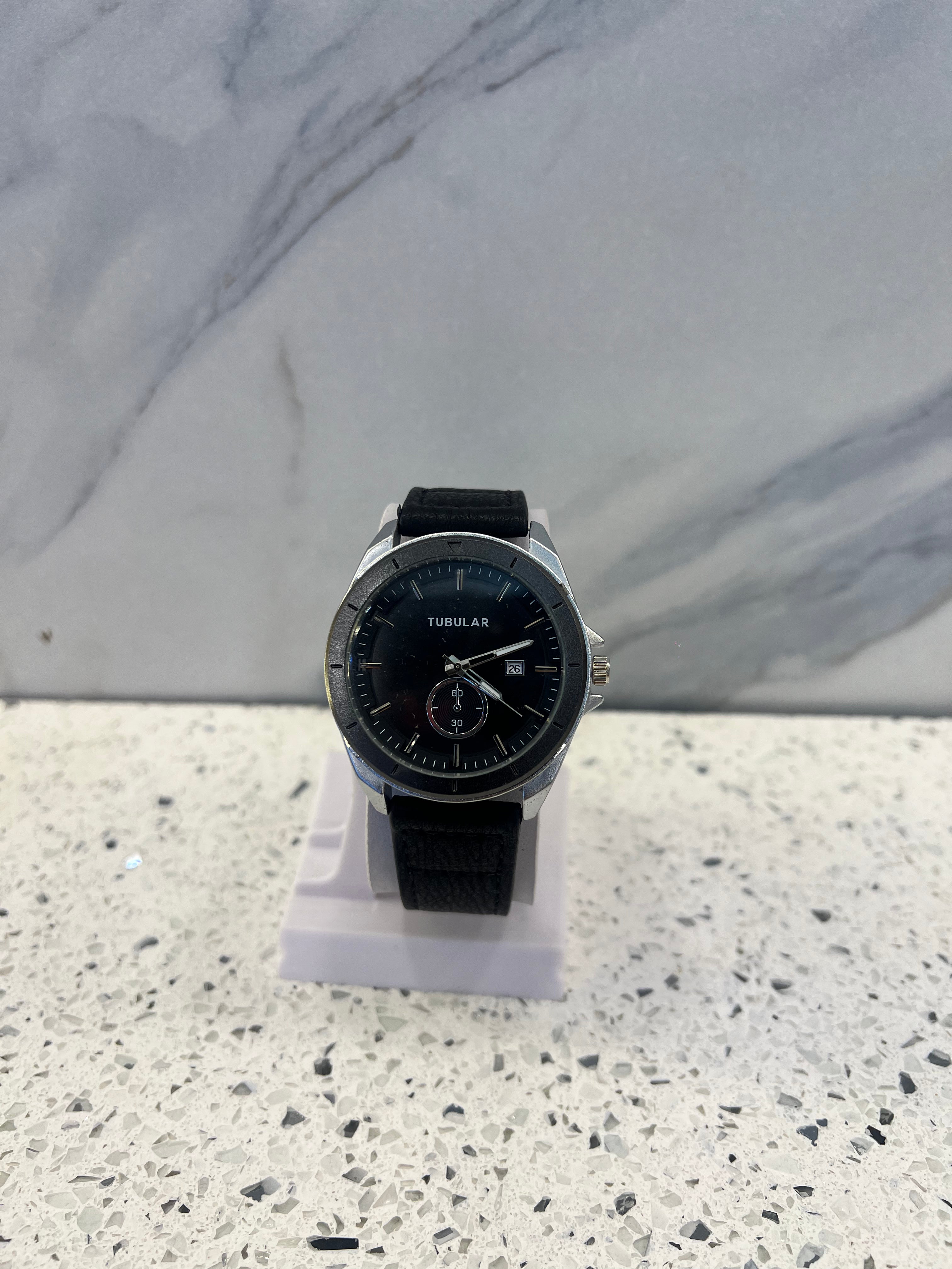TUBULAR Chronograph Leather Strap Watch-W29