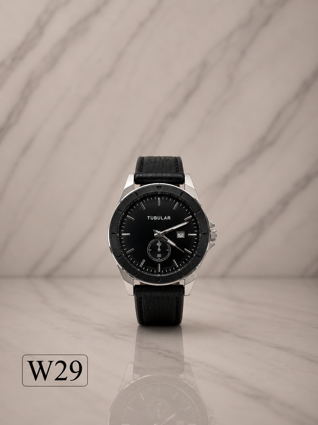 TUBULAR Chronograph Leather Strap Watch-W29