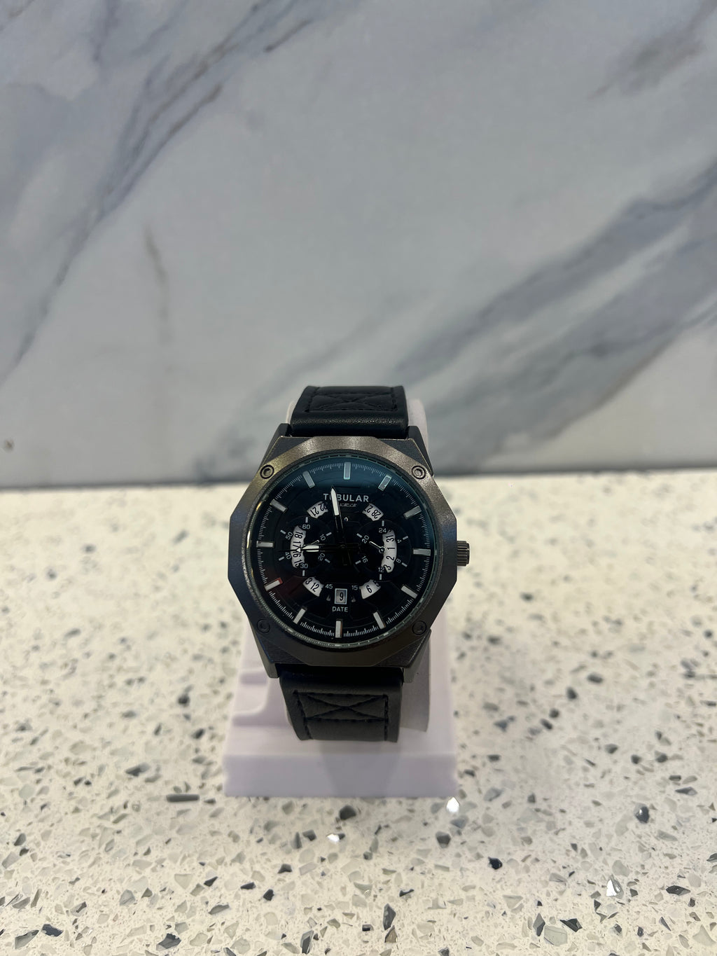 TUBULAR Chronograph Leather Strap Watch-W30
