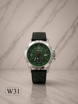 TUBULAR Chronograph Leather Strap Watch-W31