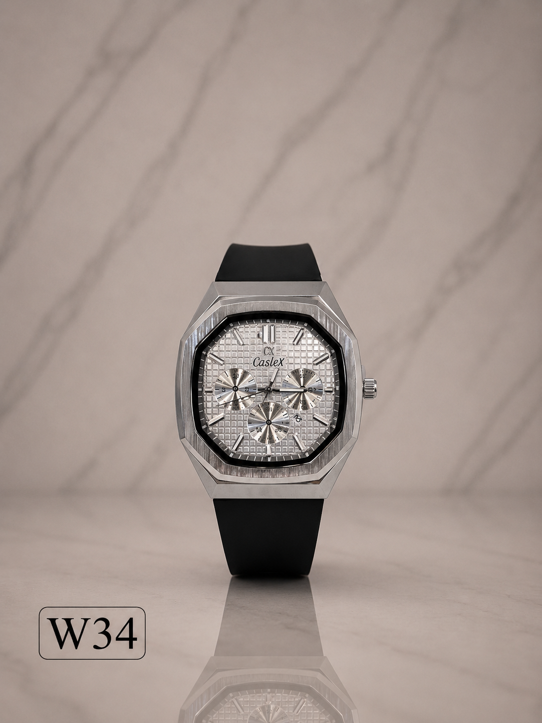 Caslex Octagon Chronograph Watch-W34