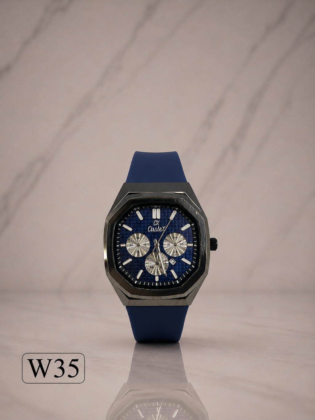 Caslex Octagon Chronograph Watch-W35
