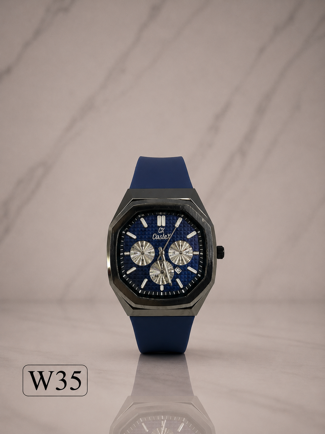 Caslex Octagon Chronograph Watch-W35