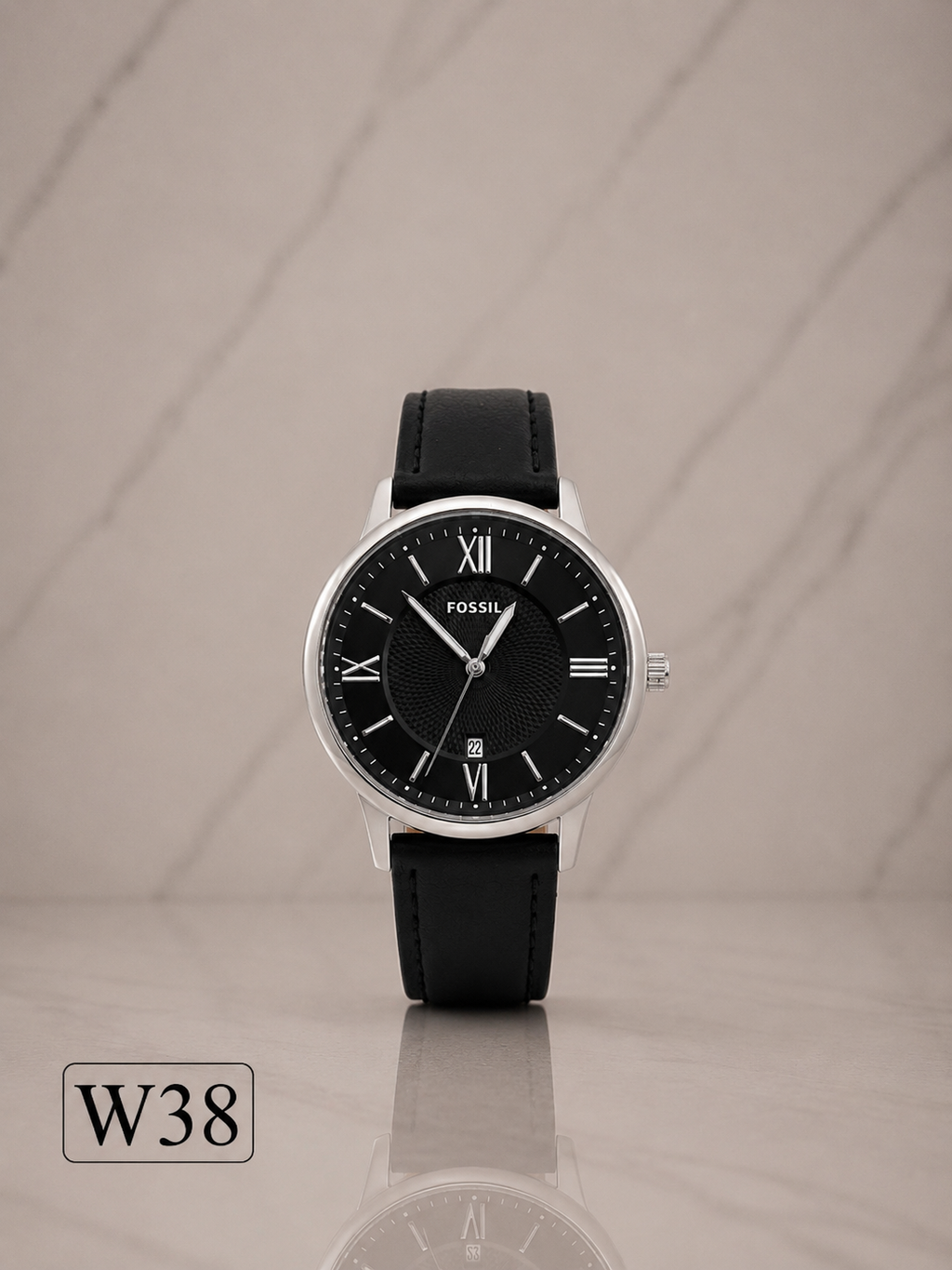 Fossil Classic Roman Black Dial-W38