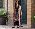 Premium Women's Black & Maroon Floral Printed Three Piece Set – C337