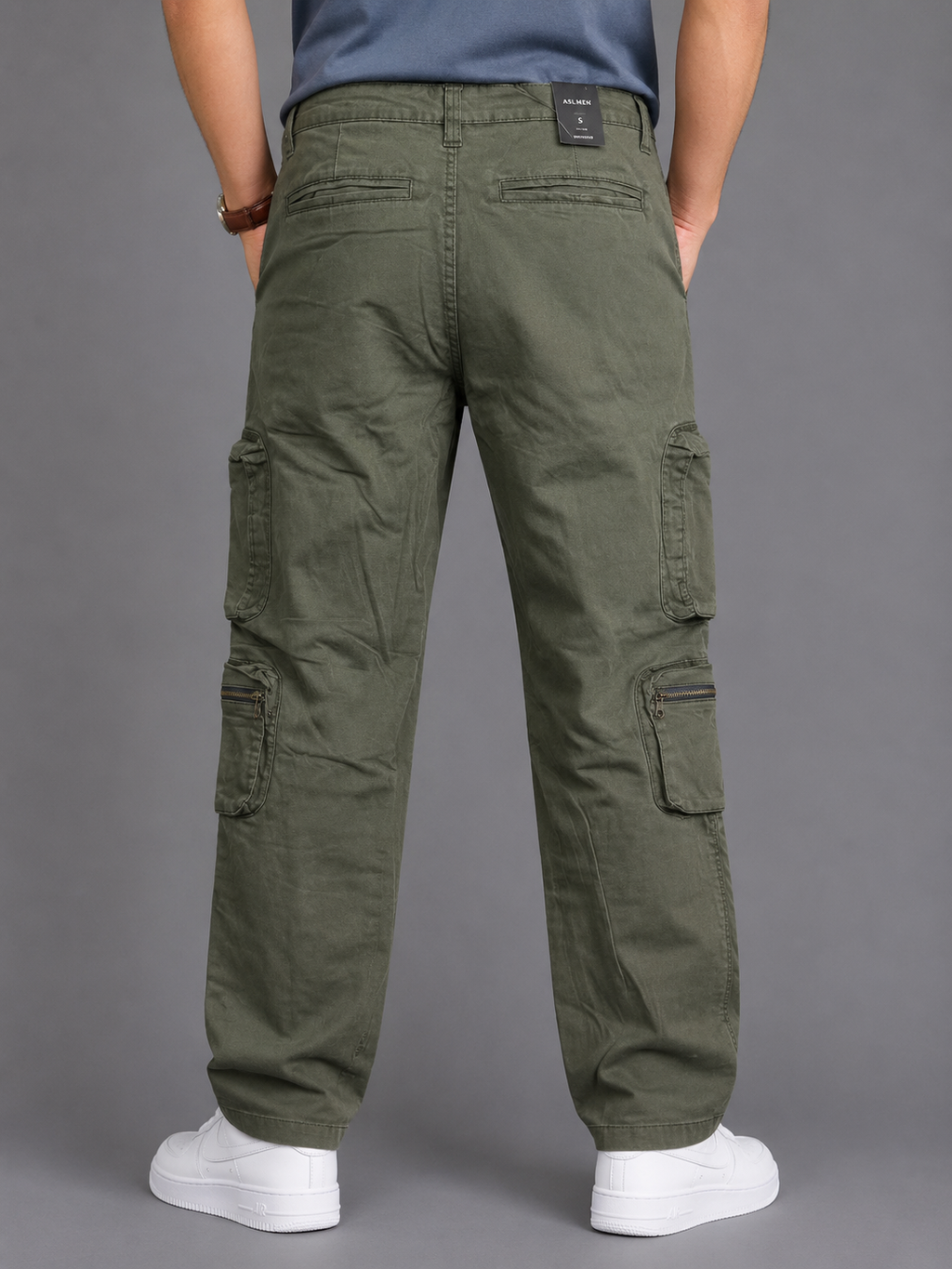 GATSBY 10 POCET CARGO TWILL PANT _ASH MAN Olive