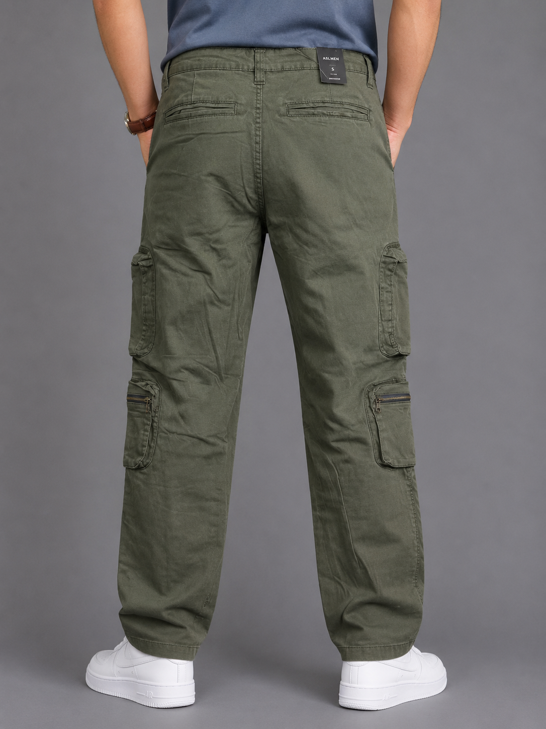 GATSBY 10 POCET CARGO TWILL PANT _ASH MAN Olive