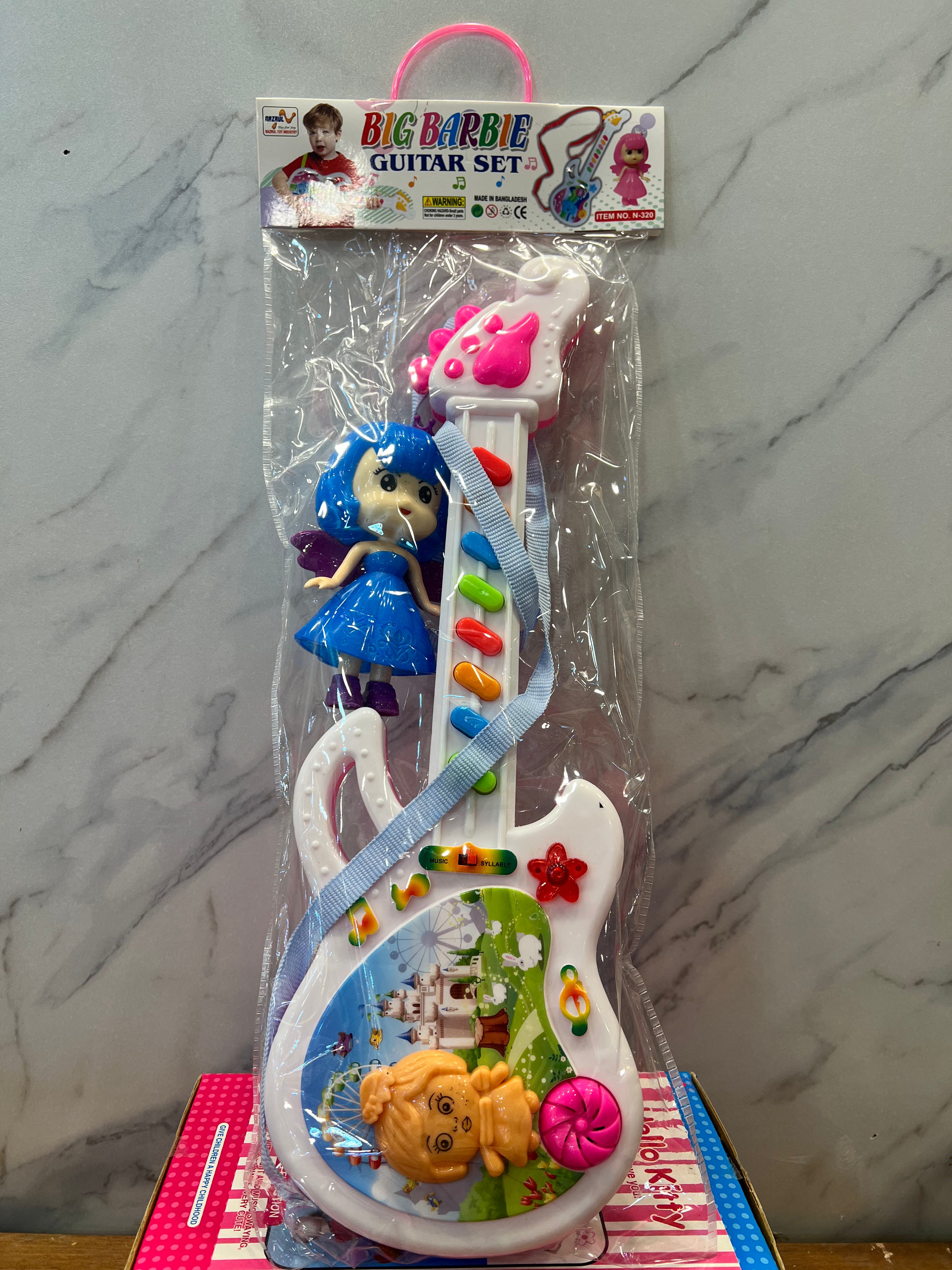 Big Barbie Musical Guitar Toy Set for Kids