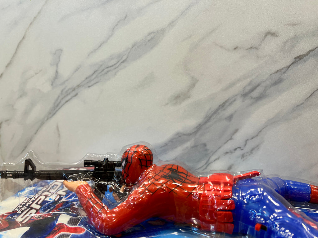 Spiderman Action Figure with Light & Sound Gun