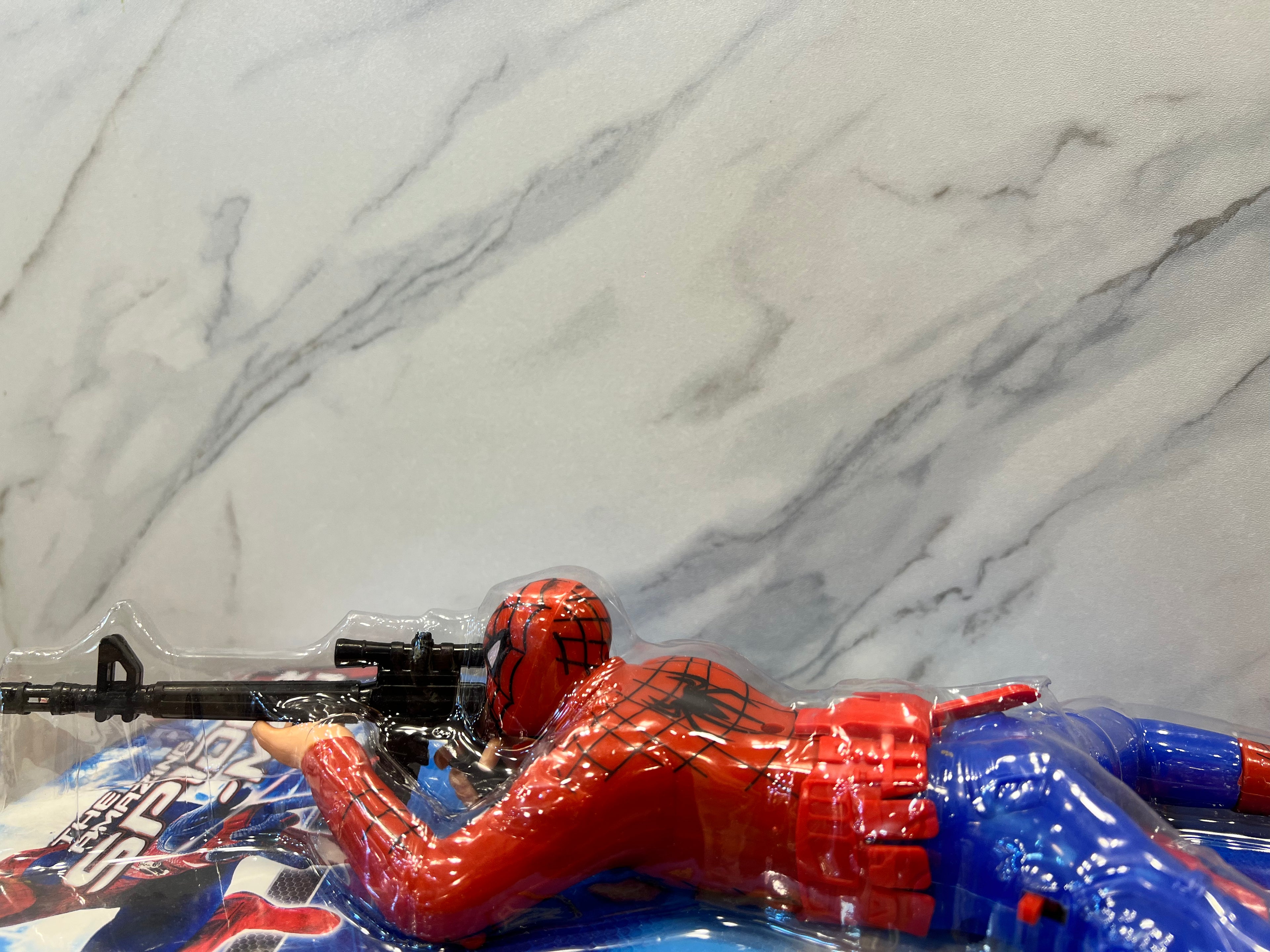 Spiderman Action Figure with Light & Sound Gun