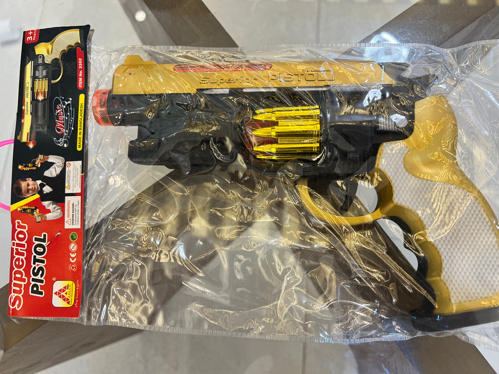 Superior Pistol Toy Gun with Light & Sound Effects
