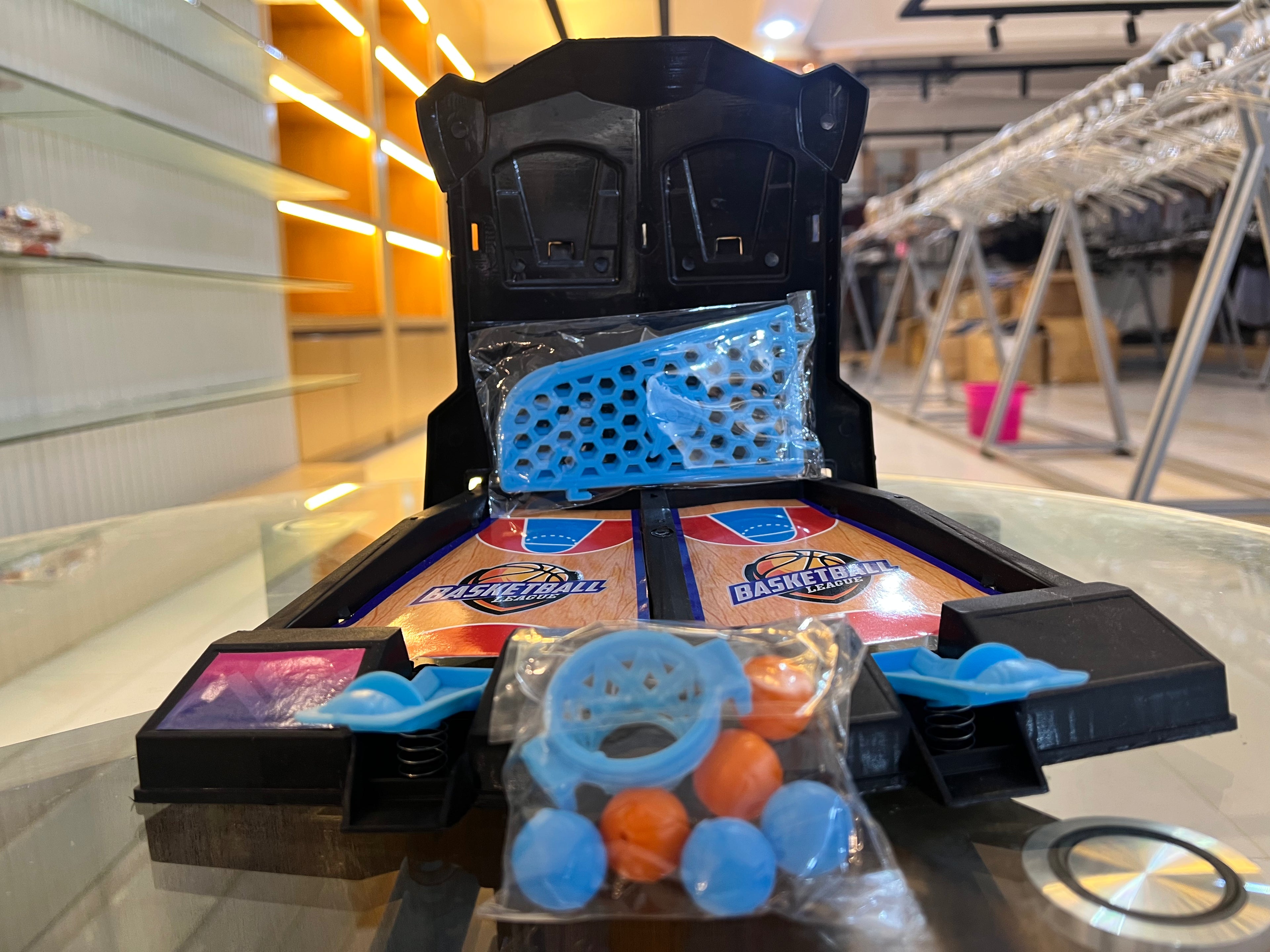 Mini Tabletop Basketball Game Toy Set for Kids & Family Fun