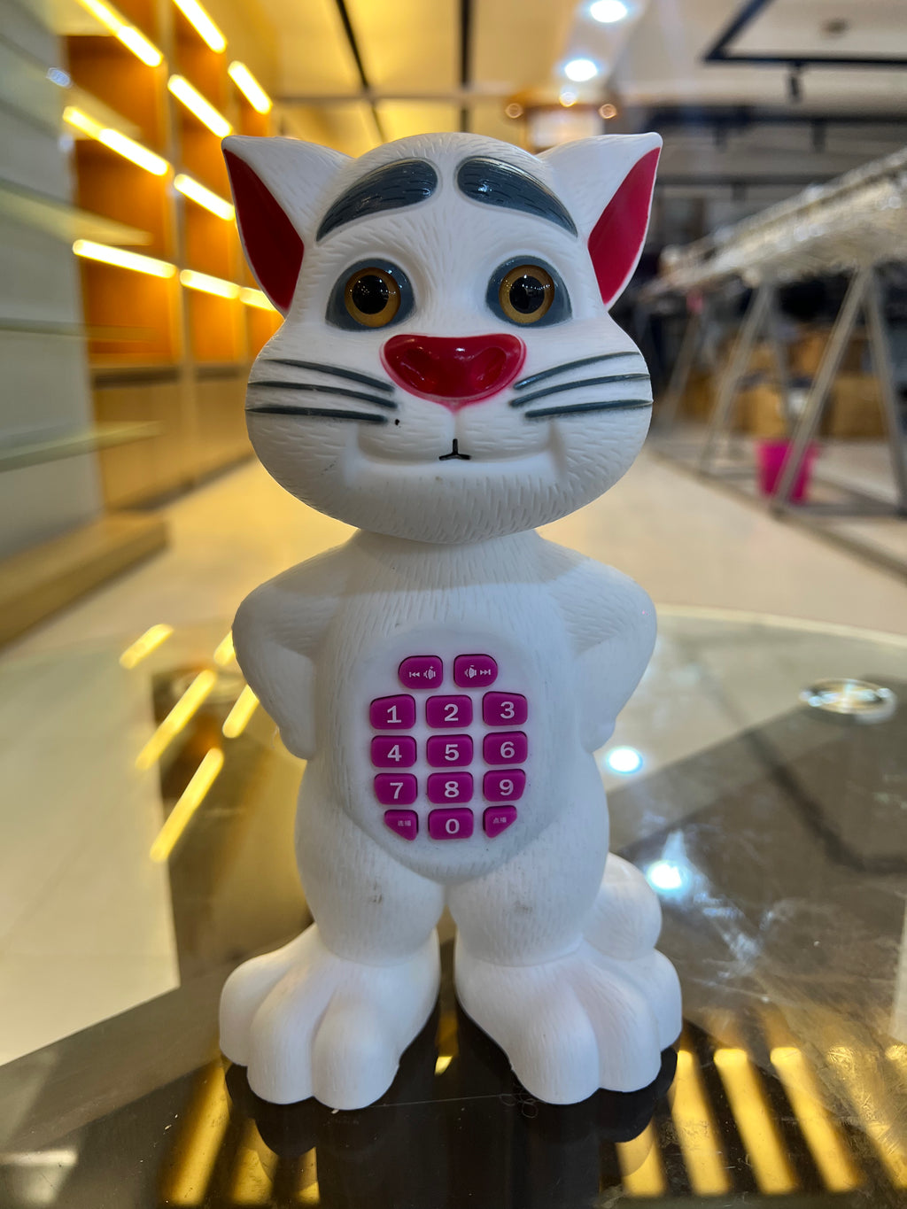 Intelligent Talking Cat Toy with Sound, Music & Keypad