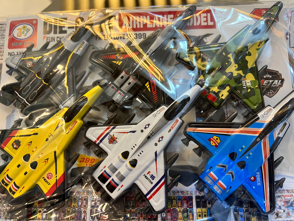 Die-Cast Military Fighter Jet Toy Set (Pack of Assorted Jets)