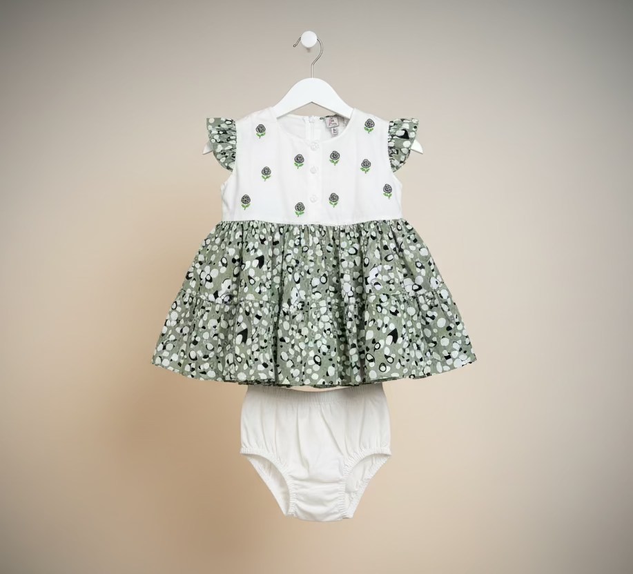 Kids Printed Cotton Top & Shorts Set 0002