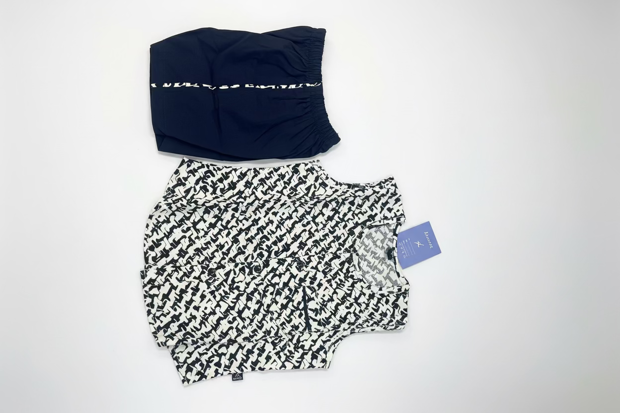 Baby Boy Printed Shirt & Solid Shorts Set 0095
