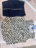 Baby Boy Printed Shirt & Solid Shorts Set 0095 - Black & Ivory White