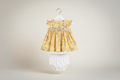 Baby Girl Floral Printed Cotton Dress Set with Bloomers 99