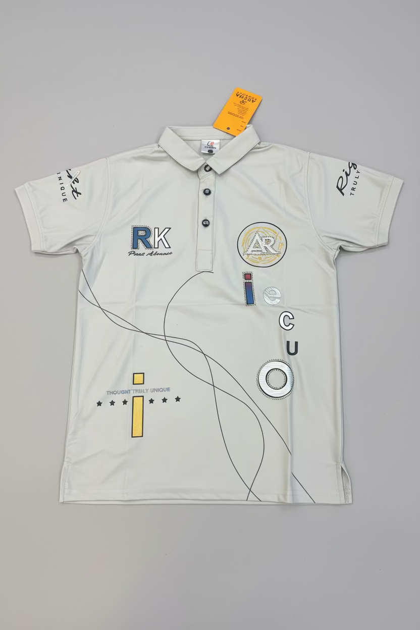 Premium Printed Polo T-Shirt – Modern Graphic Edition-305
