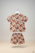 Kids Abstract Print Co-Ord Set (Top & Bottom)-172