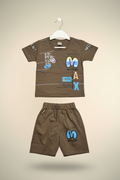 Kids Printed T-Shirt & Shorts Co-Ord Set –356