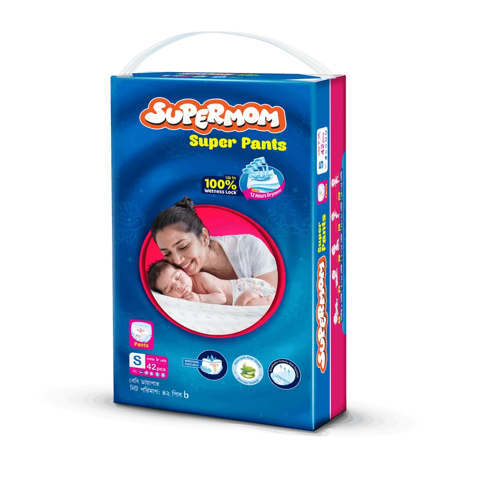 Supermom Super Pants Baby Diaper – Up to 12 Hours Dryness