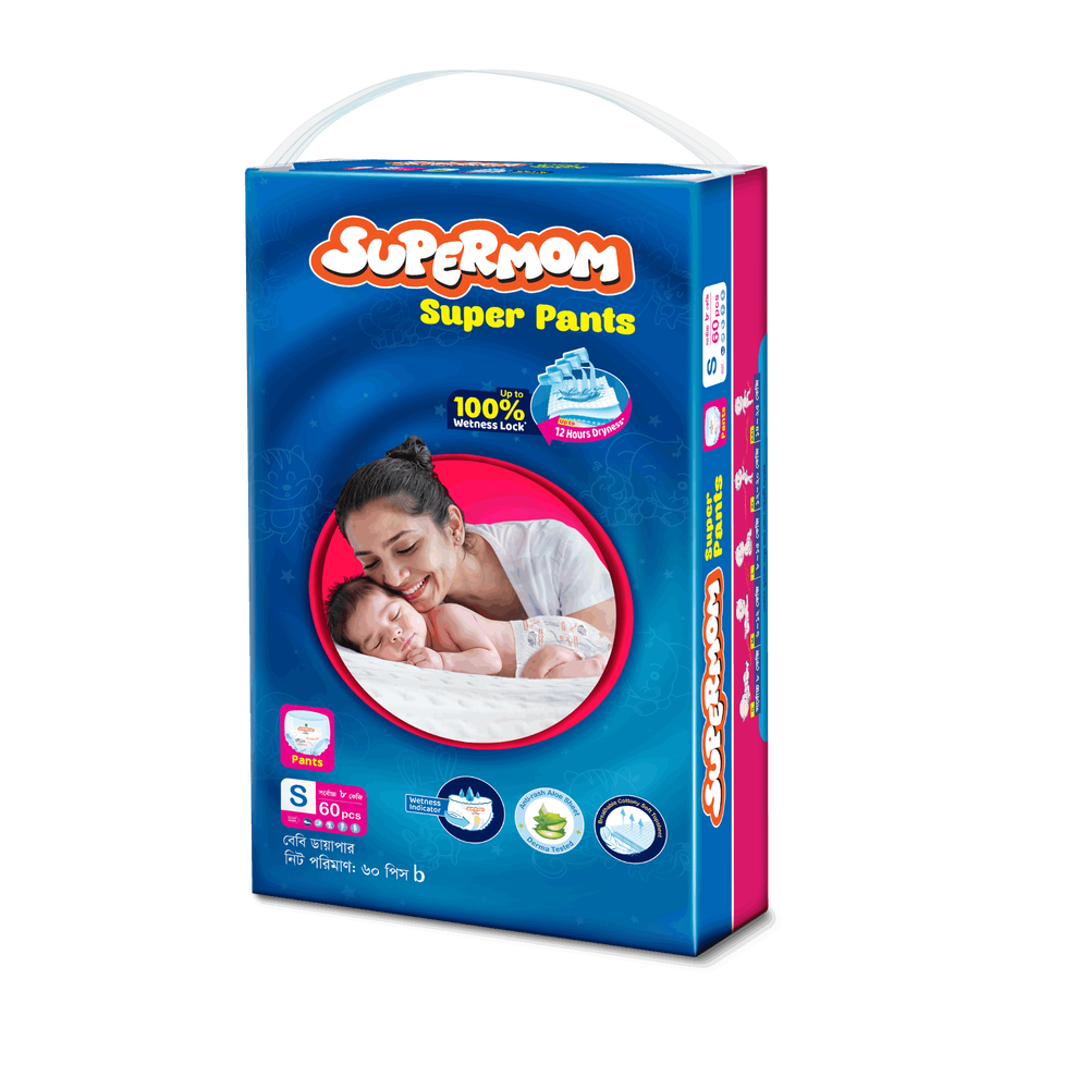 Supermom Super Pants Baby Diaper – Up to 12 Hours Dryness