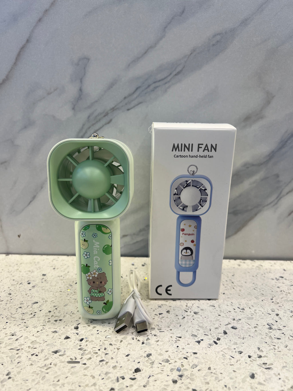 Cute Cartoon Mini Rechargeable Fan-AT03