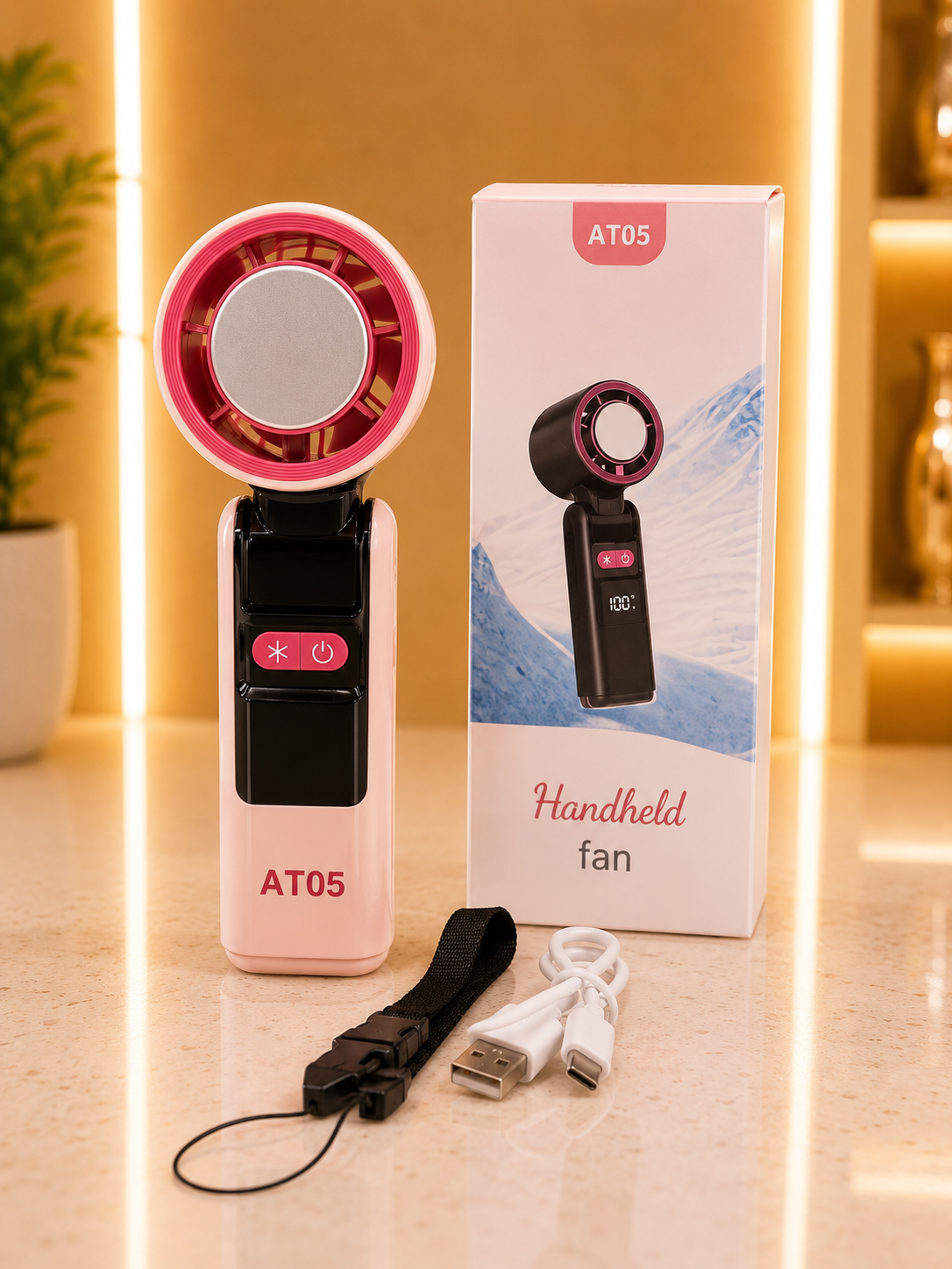 Turbo Digital Handheld Fan-AT05