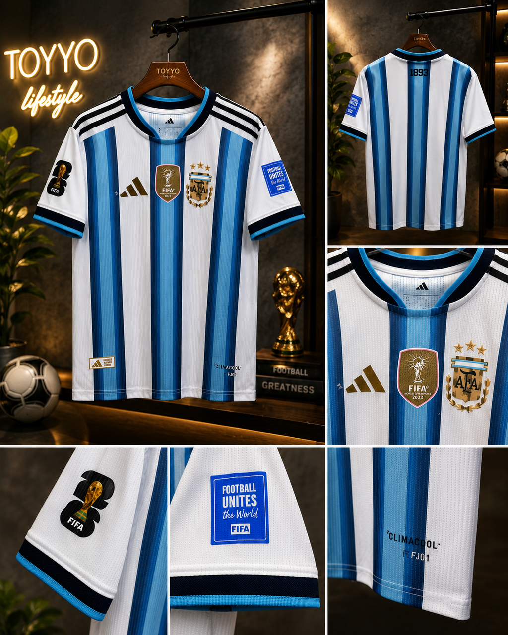 Argentina Player Edition Football Jersey 2022-FJ01