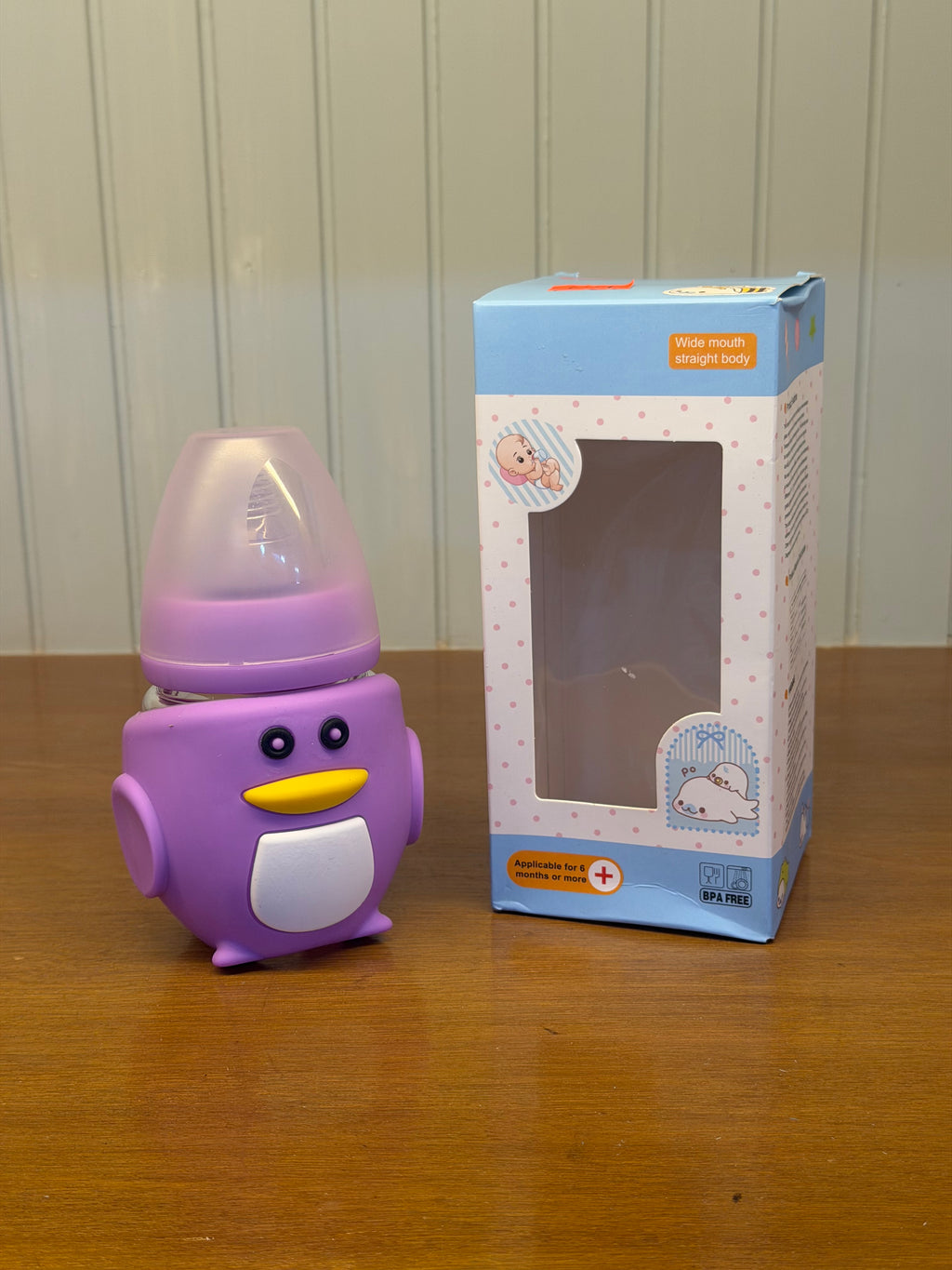 Cute Penguin Shape Feeding Bottle (6+month) - C1024