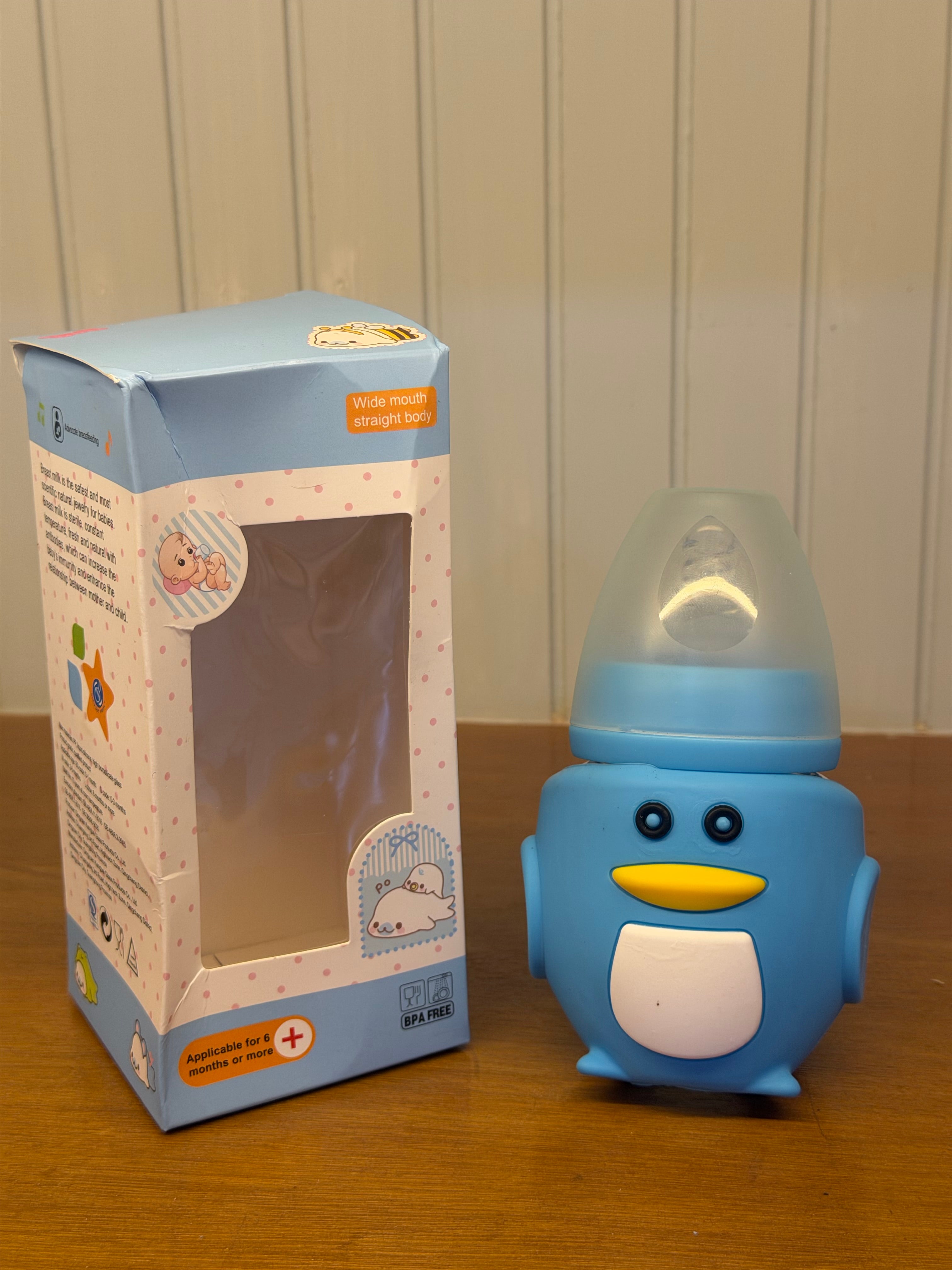 Cute Penguin Shape Feeding Bottle (6+month) - C1024