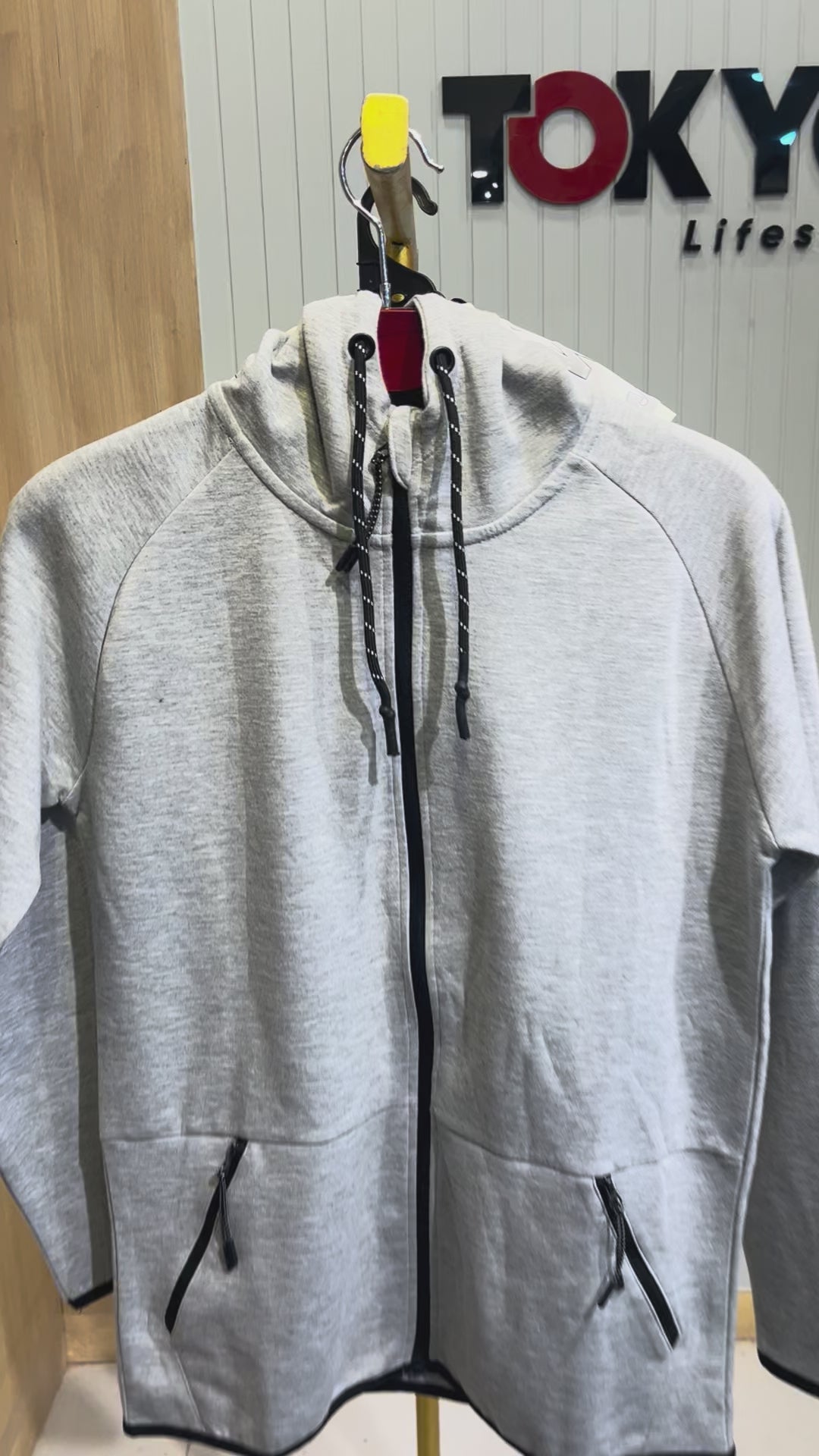 GATSBY Mans Hoodie (Full Zipper) VRS Gray