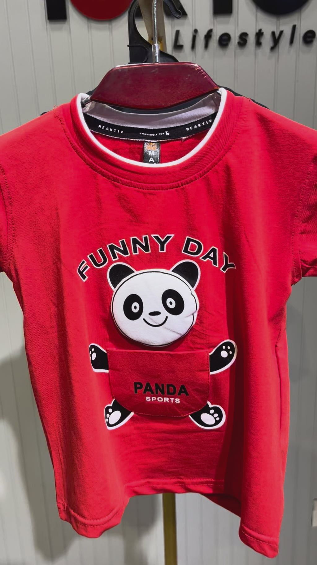 Kids “Funny Day Panda” T-Shirt & Shorts Set 329
